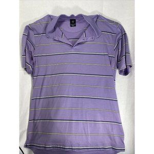 Nike Golf Men Dri Fit Polo Shirt Purple Large